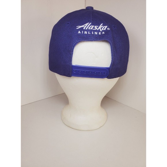Vtg Seattle Mariners KingDome Patch Hat Cap Alaska Airlines Adjustable Flatbill - Picture 4 of 9